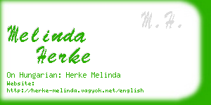 melinda herke business card